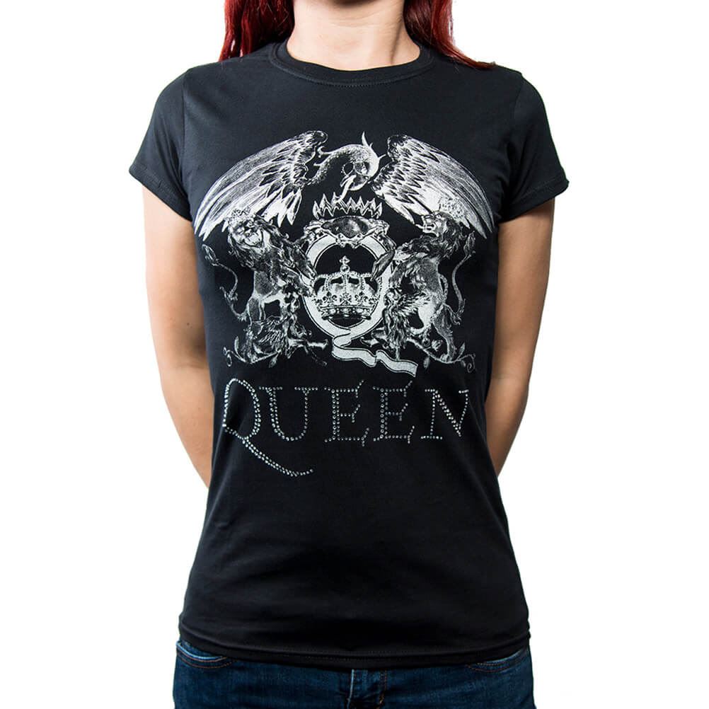Officially Licensed Ladies Jimi Hendrix Peace Flag Black Scoop T-Shirt