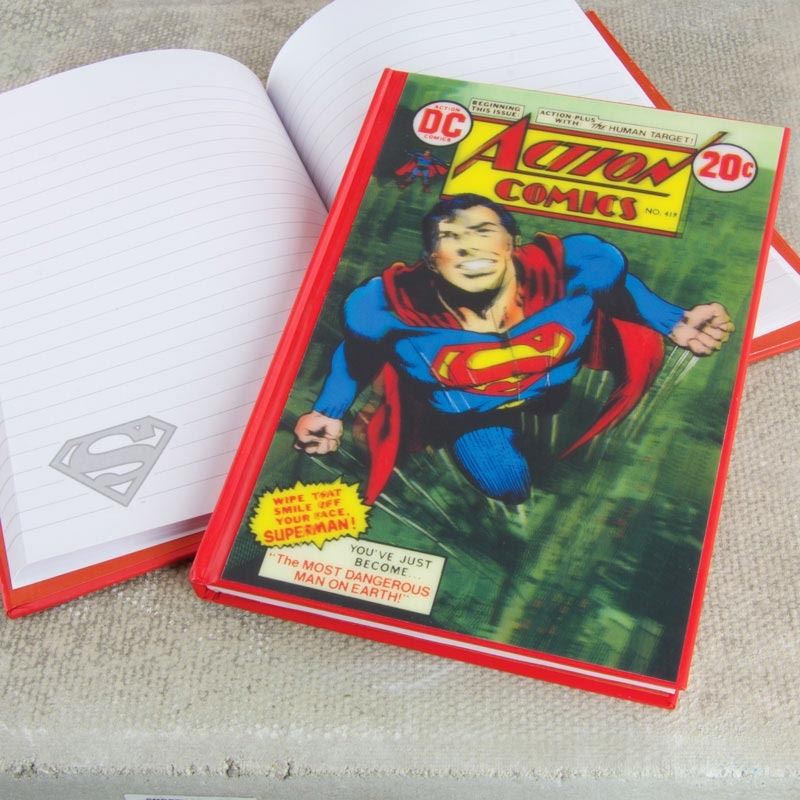 School Book DC Comics Superman Logo A5 Premium Hardback Notebook Journal