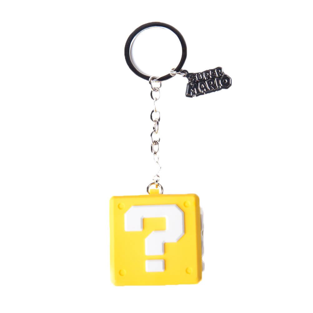 Super Mario Bros Question Block 3D Keyring Keychain ...