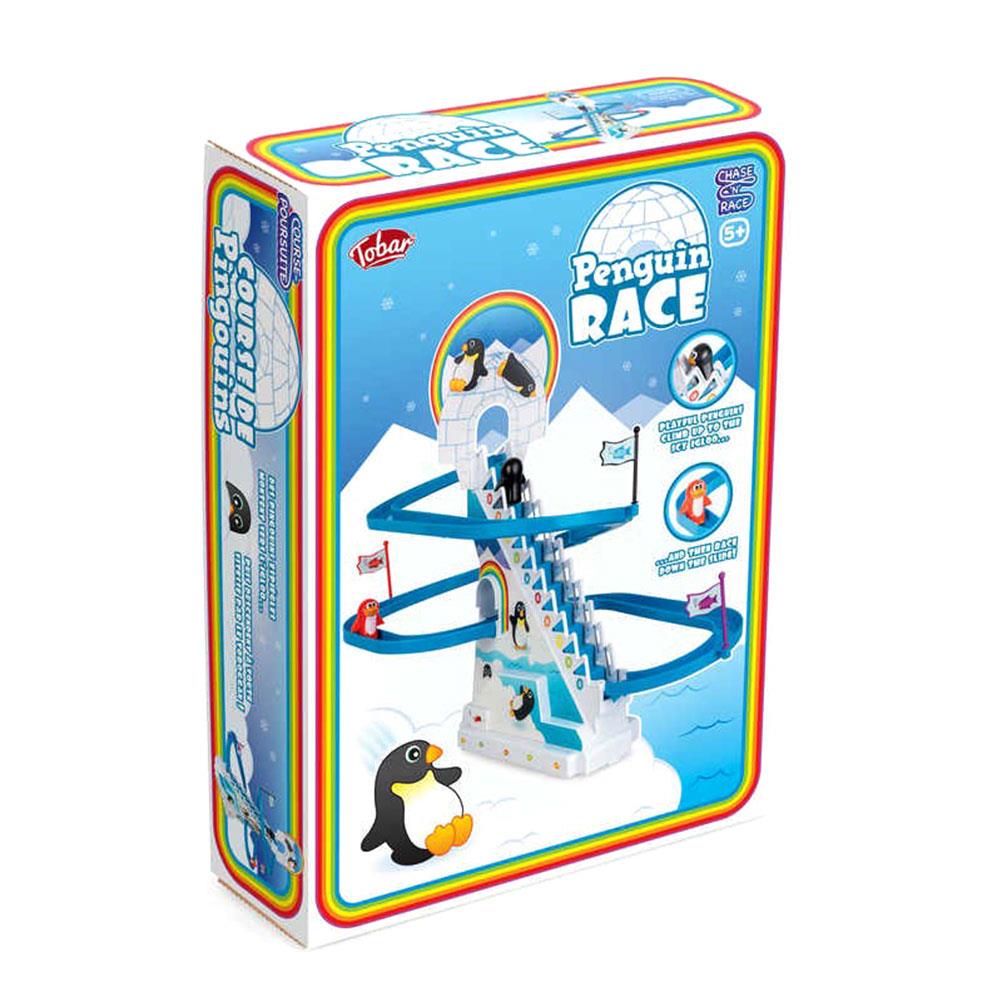 Playful Penguin Race Stairs Board Game with Sound - Boxed Retro Toy ...