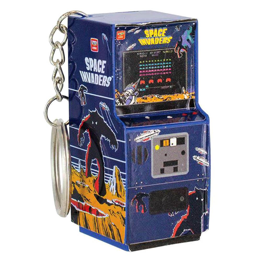 Space Invaders Arcade Machine Style Keyring Keychain Retro Gaming