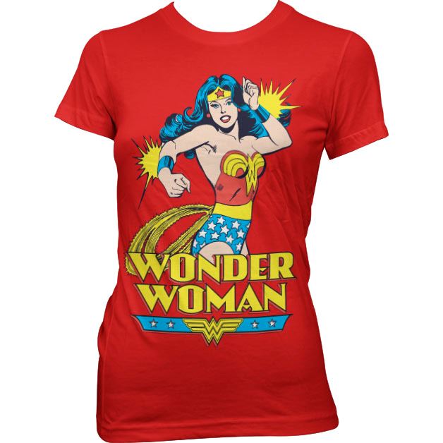 red wonder woman shirt