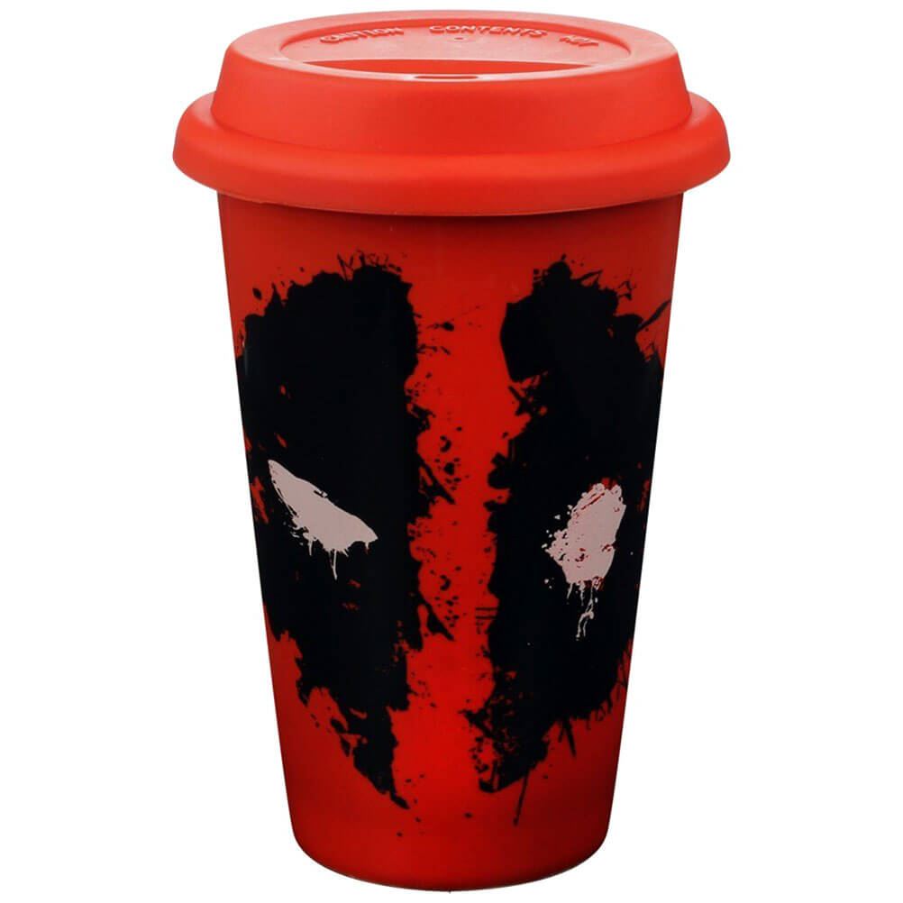 Marvel Deadpool Splat Red Ceramic Travel Coffee Mug Tea Cup Boxed eBay