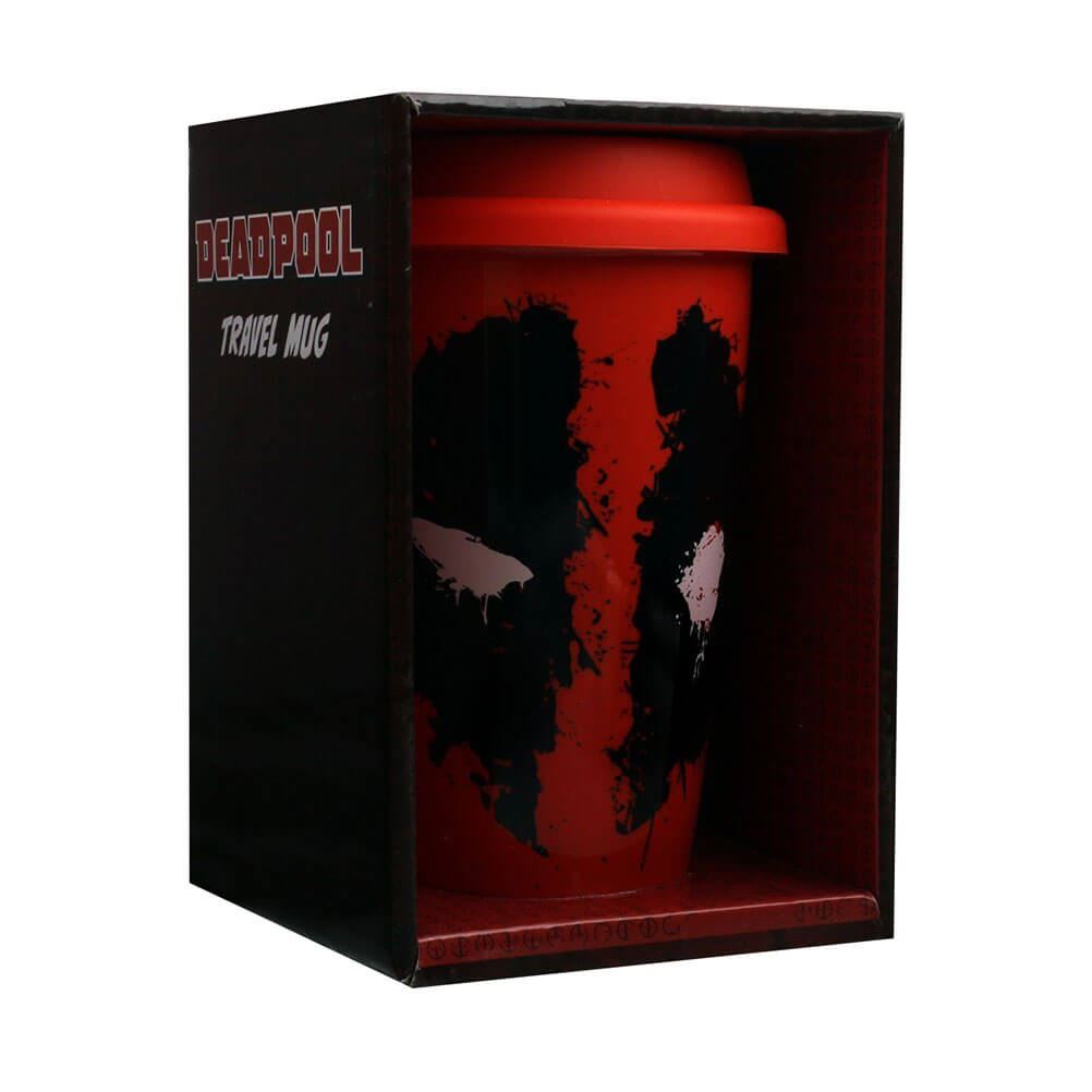Marvel Deadpool Splat Red Ceramic Travel Coffee Mug Tea Cup Boxed eBay