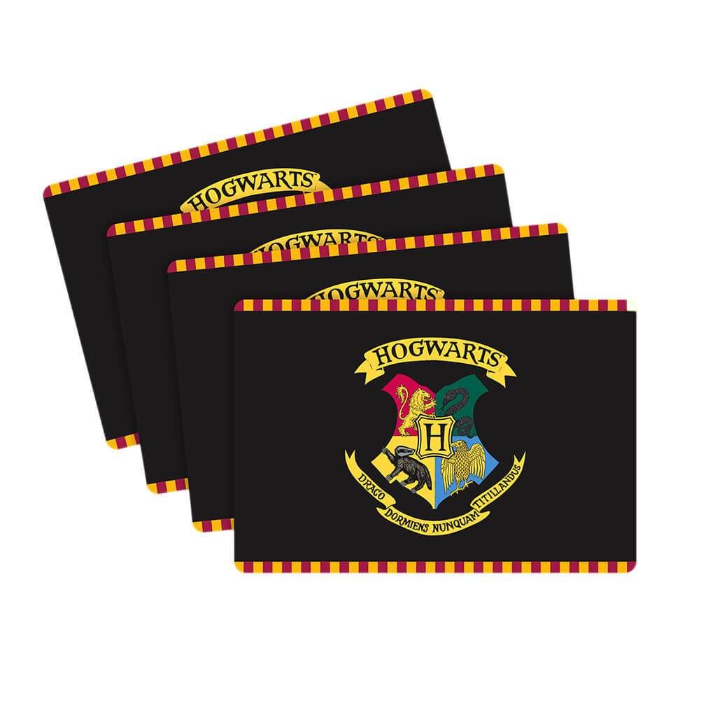 Harry Potter Hogwarts Crest Placemats Dinner Table Sets Boxed