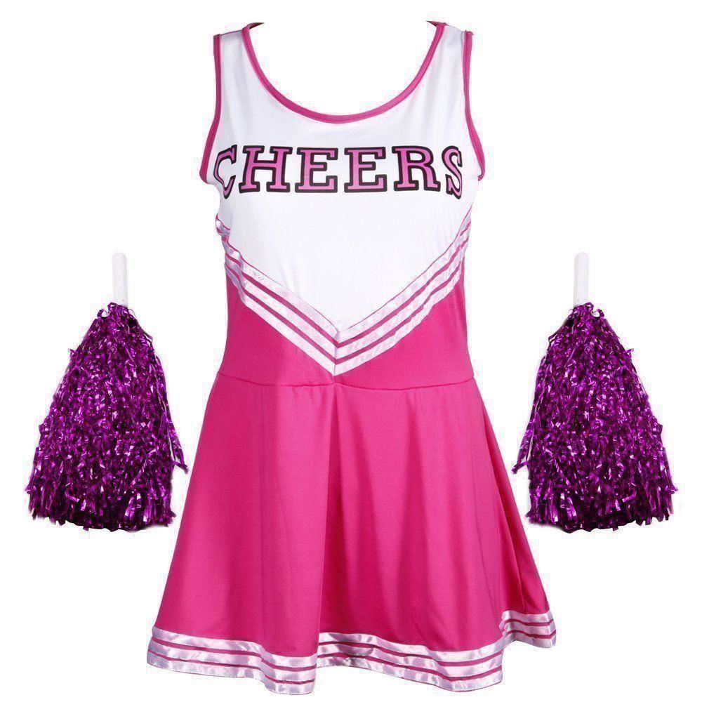 Cheerleader Fancy Dress Outfit Uniform High School Musical Costume with