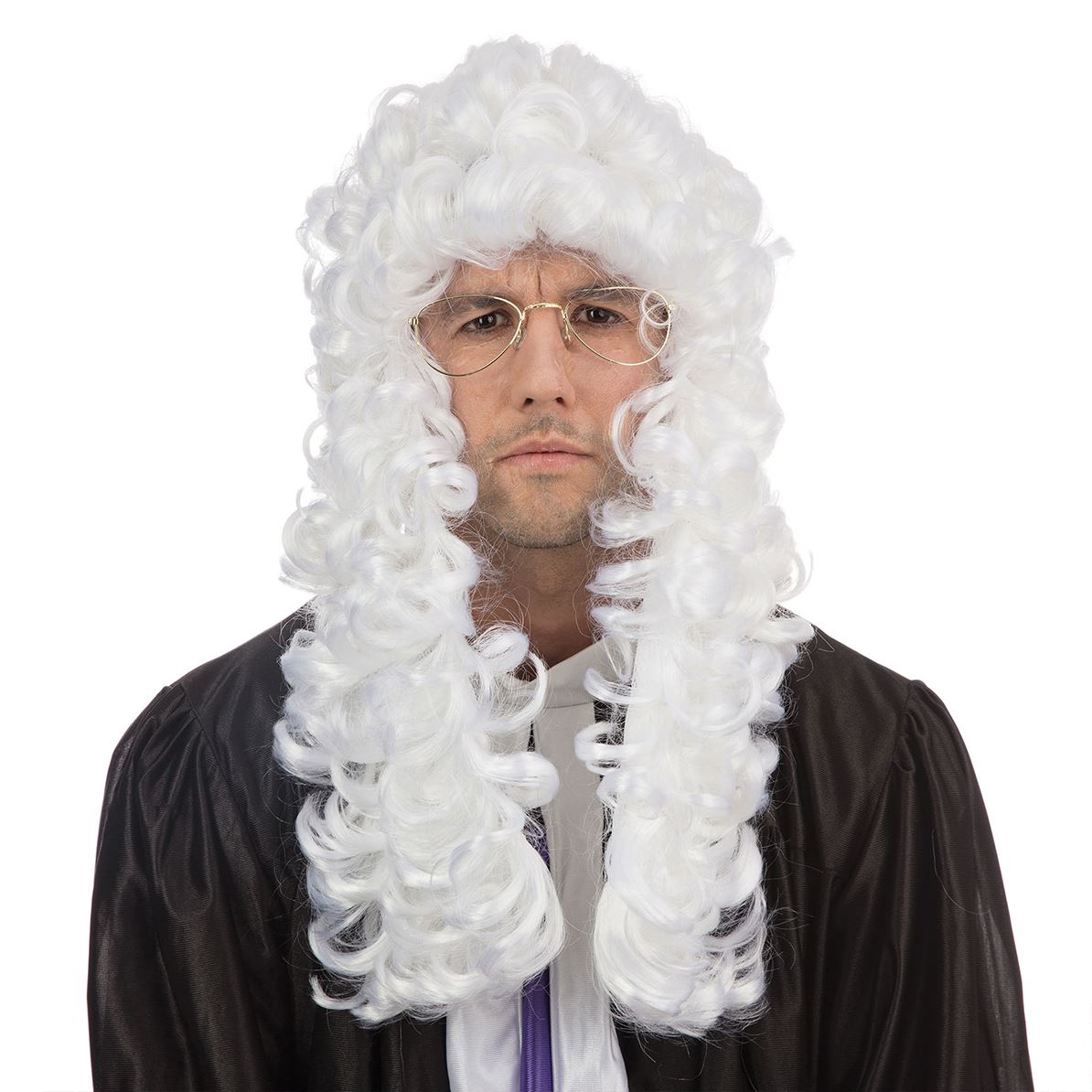New Adult Mens Ladies Judge Barrister Lawyer Court Fancy Dress Costume