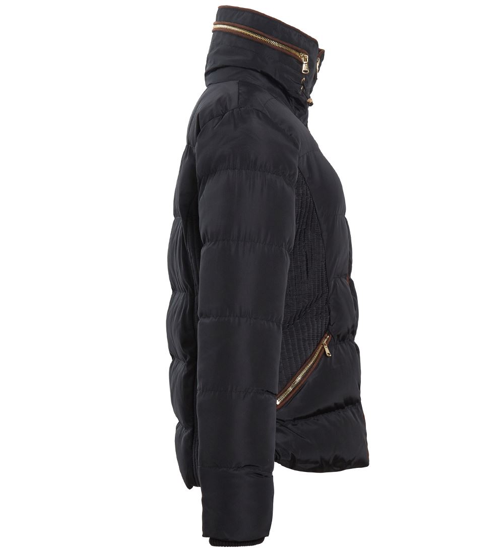 Giacca puffer da donna cappotto imbottito in pelliccia sintetica taglia 12 8 10 14 16 trapuntato - Foto 4 di 5