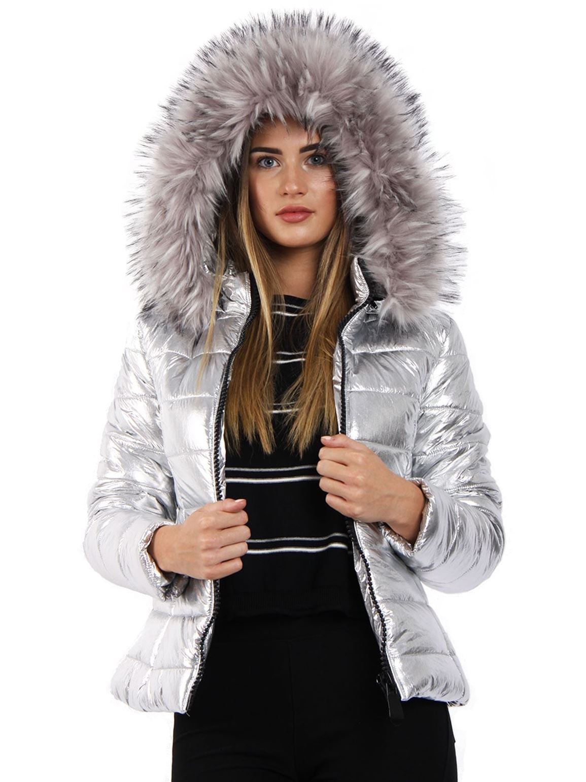 bubble fur coat womens