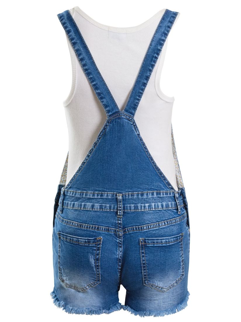 Rabbit Shorts Dungarees Jumpsuits Trousers W// White Top Denim 8 10 12 14 16 18