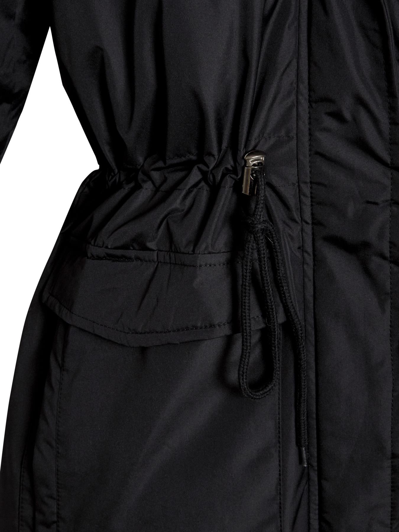 Damen Kunstfell Winter Parka Mantel wattiert schwarz Stein Jacke Größe 10 12 14 16 8 - Bild 8 von 14