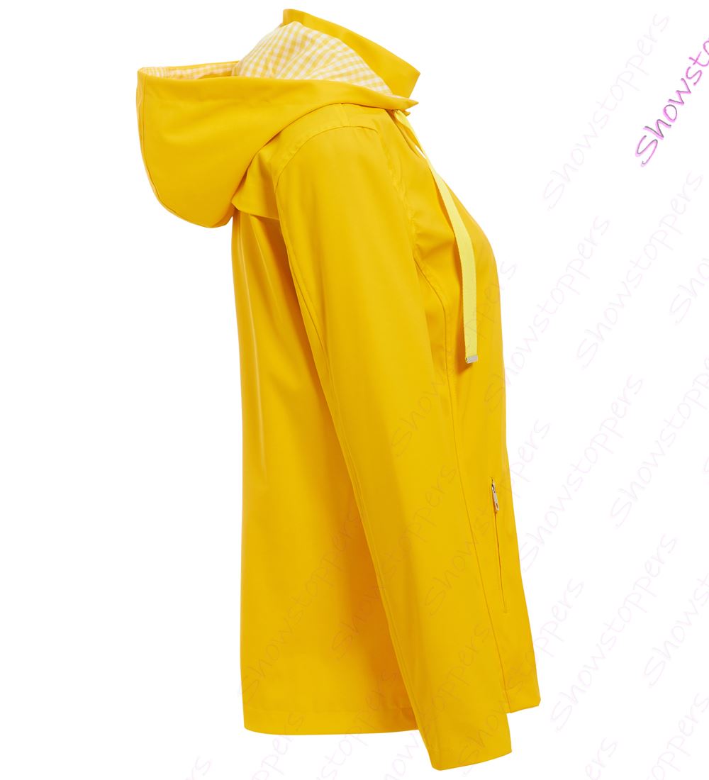 Womens Rain Mac Showerproof Raincoat Ladies Jacket Size 8 10 12 14 16 ...