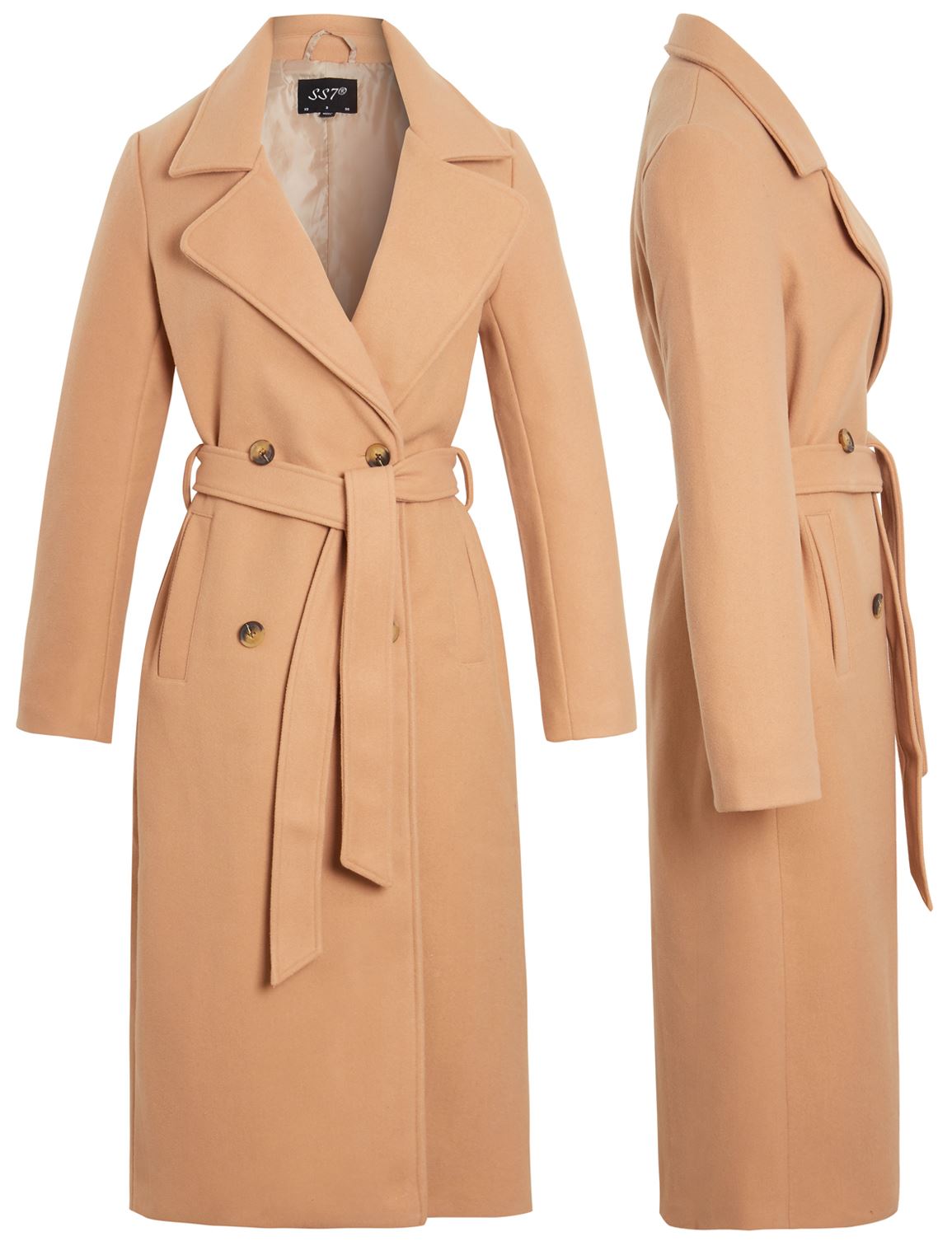 camel coat size 8