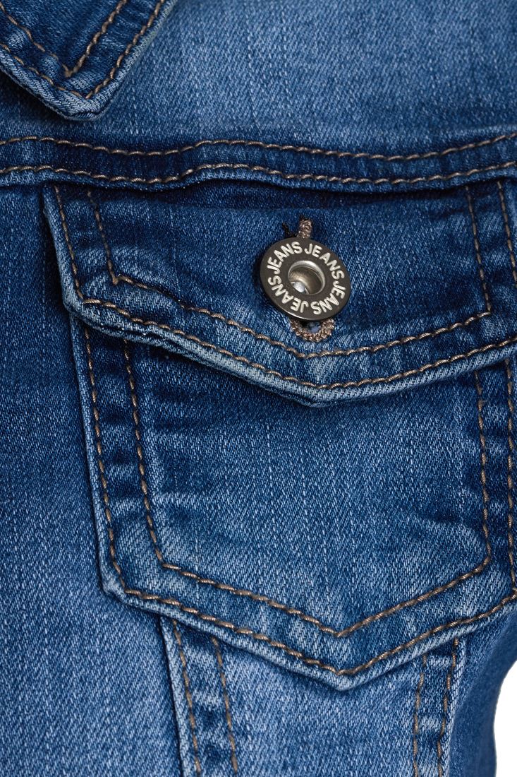 plus size stretch jean jacket