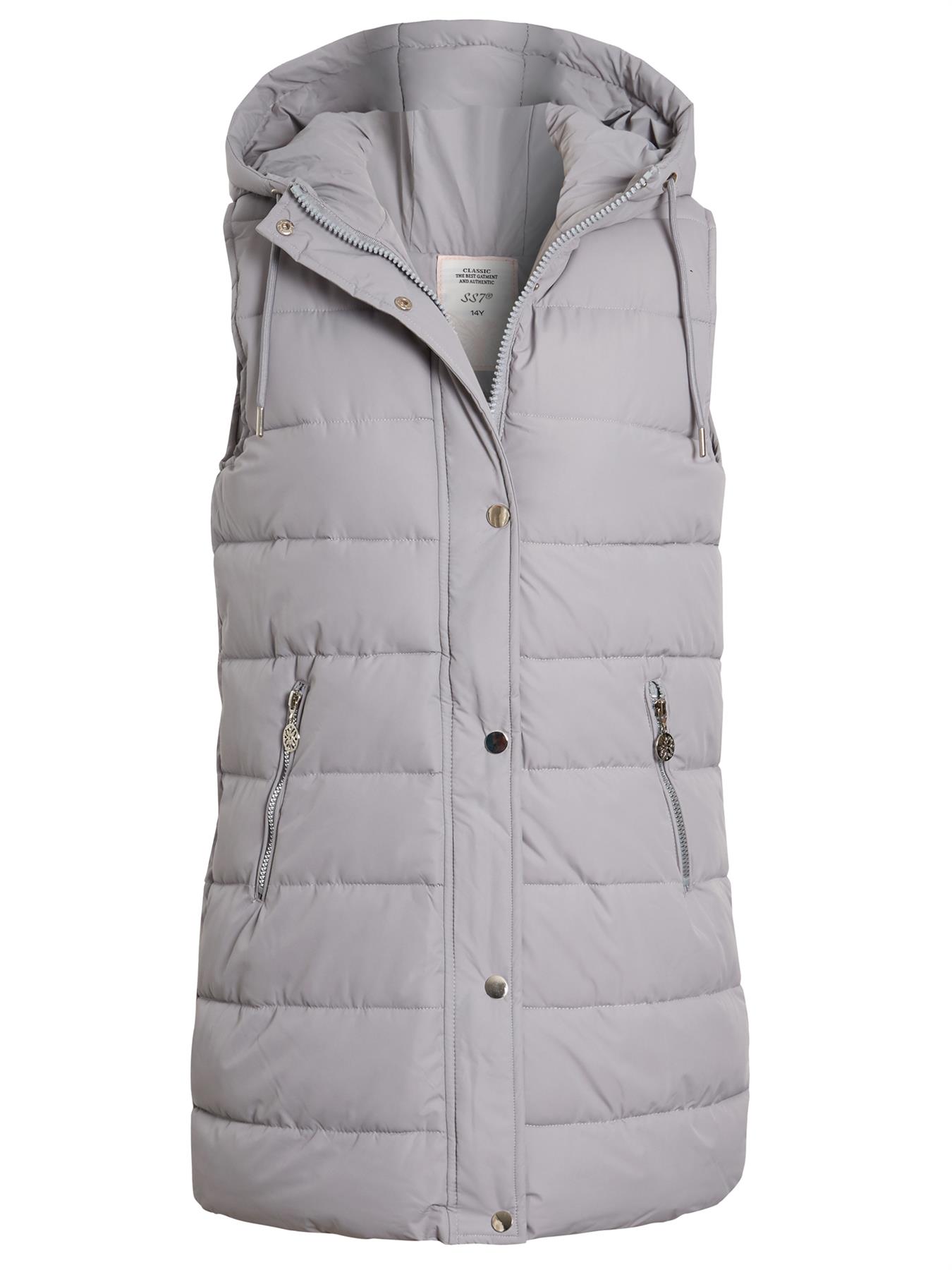 Girls Padded Gilet Waistcoat Jacket Fleece sleeveless Age 10 8 12 13 7 14 Years - Picture 5 of 9