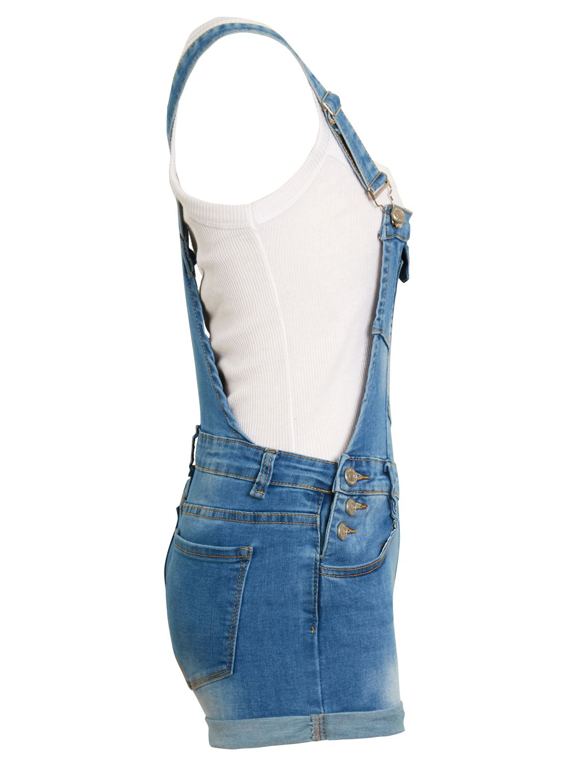 Rabbit Shorts Dungarees Jumpsuits Trousers W// White Top Denim 8 10 12 14 16 18