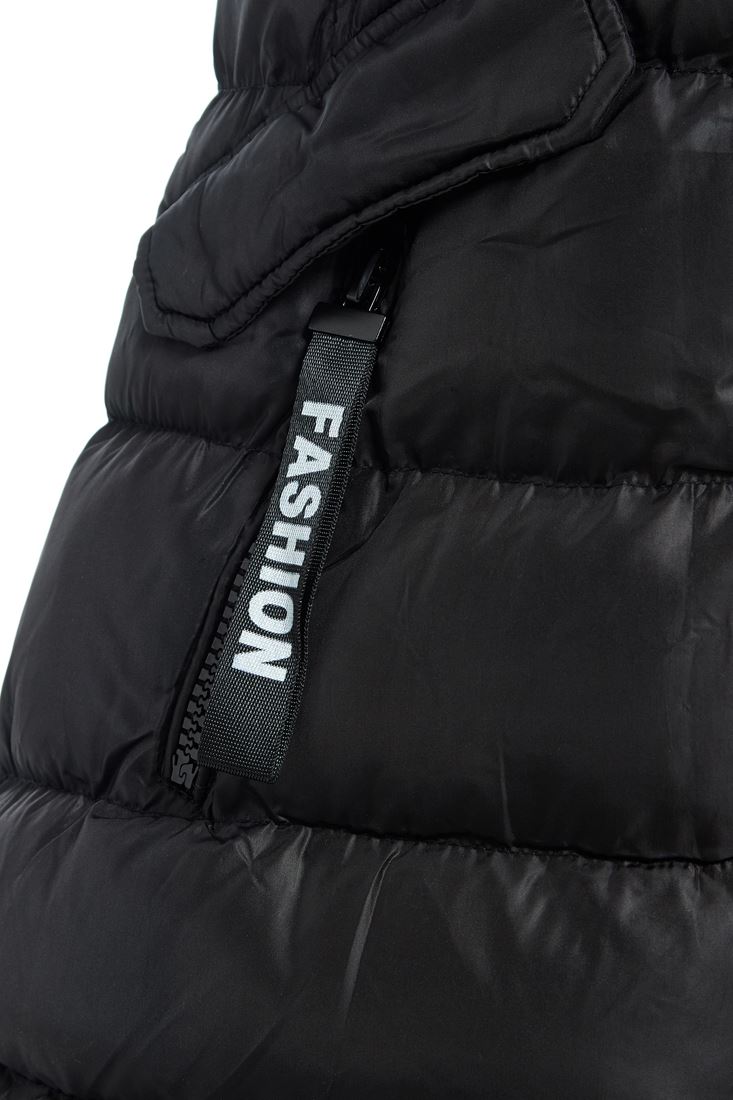 Mädchen wattierter Parka Mantel Kunstfell Fleece gefütterte Jacke Alter 3 4 7 8 9 10 11 12 13 - Bild 5 von 13