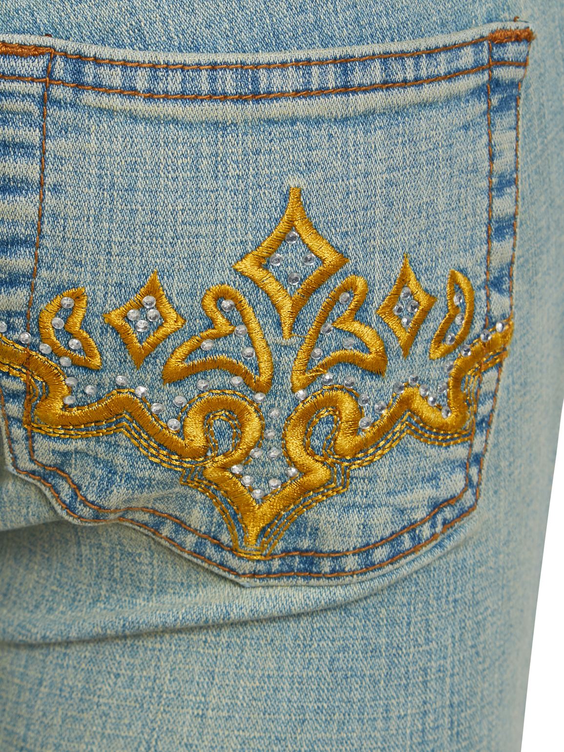 Womens Light Blue Green stretch Jean Denim Bootcut Jeans Size 8 10 12 14 New - Picture 6 of 6