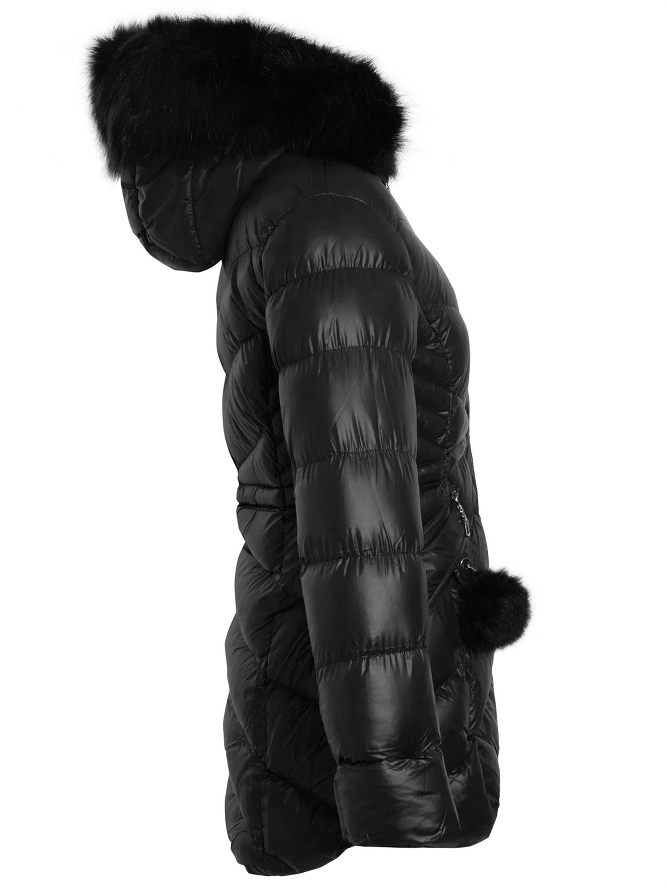 Girls Padded Parka Coat With Faux Fur – Ages 5-14 Years – Pink & Navy Options
