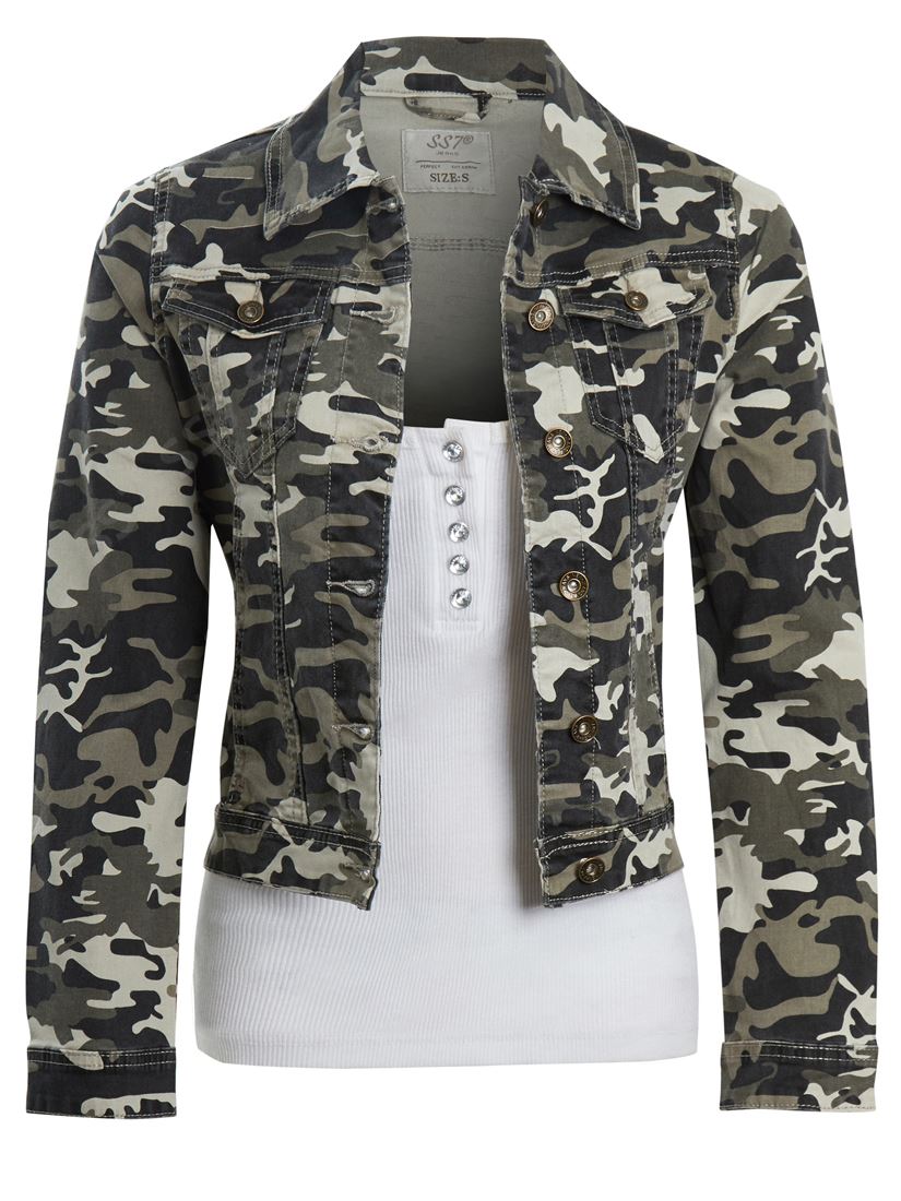 fitted camouflage jacket
