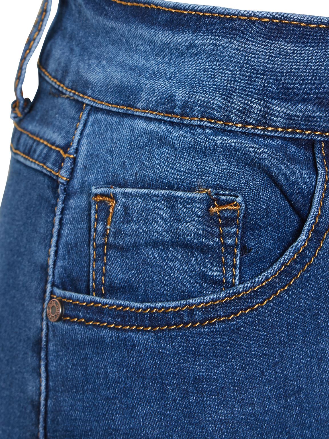 Damen Stretch Denim Rock Bleistiftröcke gerade NEU Größe 12 10 14 8 6 blau - Bild 6 von 6