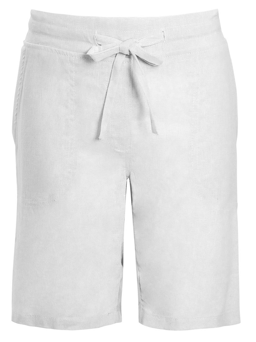 Womens Linen Shorts Elastic Waist NEW Ladies Short Size 10 12 14 16 18