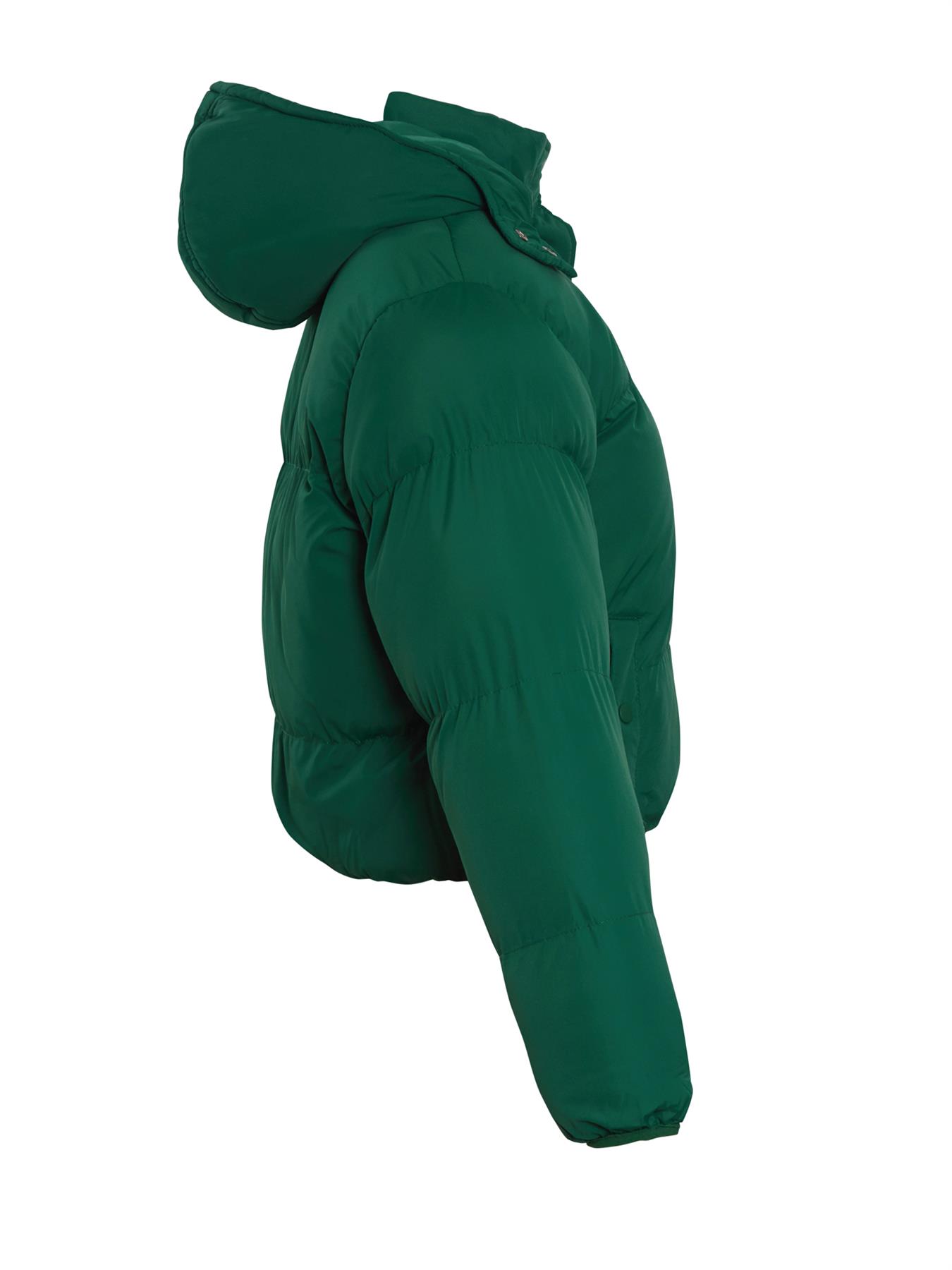 Girls Puffer Jacket Padded Coat Black Bomber Green Age 10 9 8 12 13 7 11 Years - Picture 11 of 12