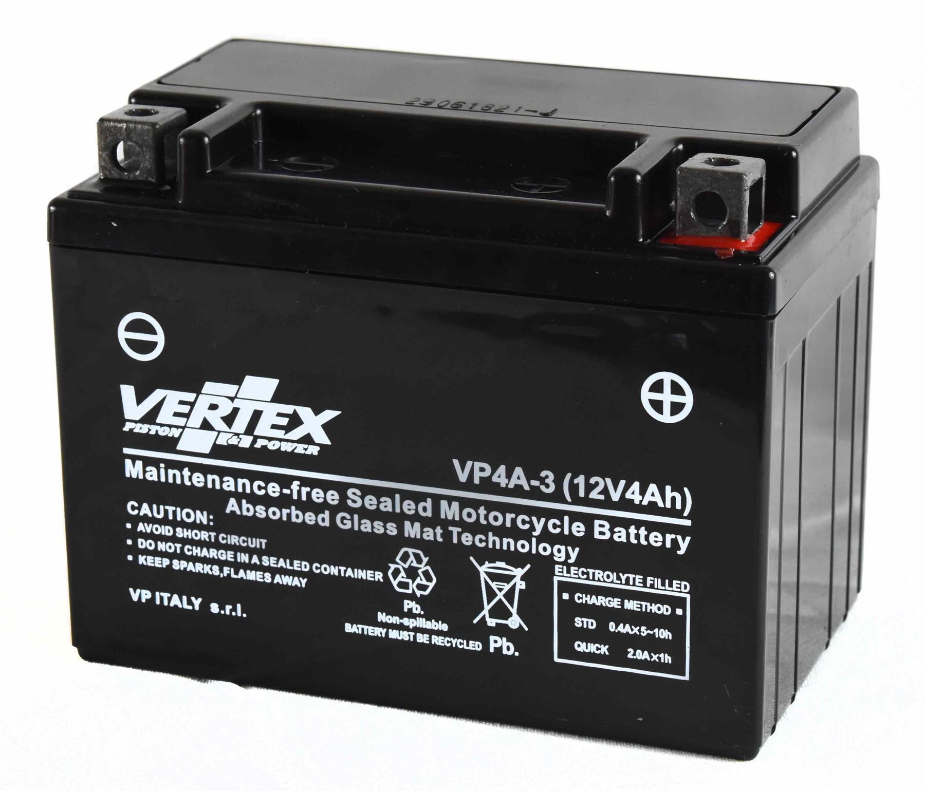 New Sealed Battery Vertex Yamaha NS 50 Aerox YTX4L-BS 1PH1-3 2013 to 2014