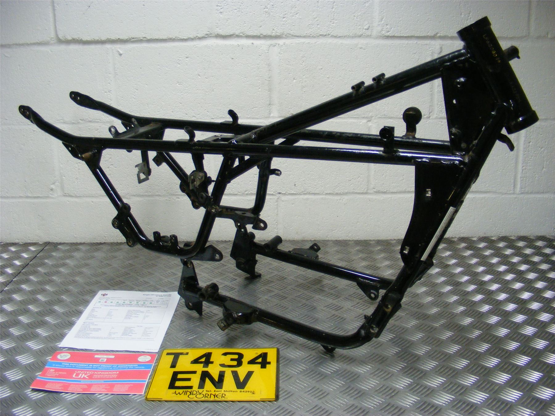 Moto Guzzi Nevada 750 1999 HPI Clear Main Frame + Plate + V5 Logbook #172