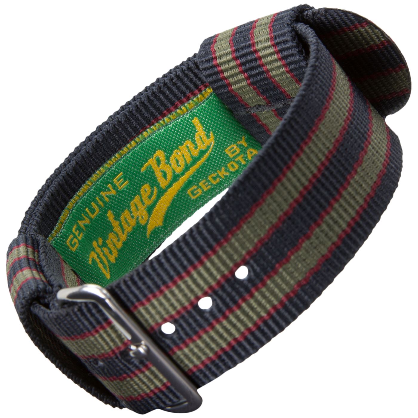 NATO Vintage Bond® Stripe Nylon G10 US Military Watch Strap 18, 20, 22