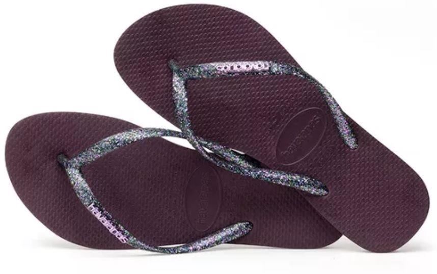havaianas aubergine