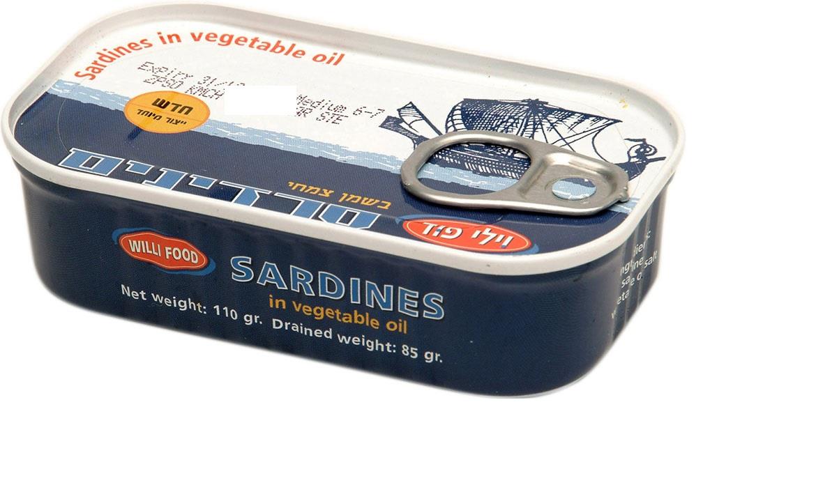 3X Sardines in Vegetable Soy Oil Kosher By Willi Food 110g eBay