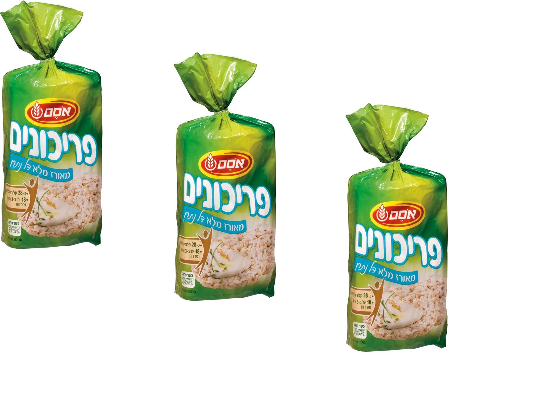 3X LowSodium Puffed Whole Rice Cakes Kosher Food Israeli Product Osem