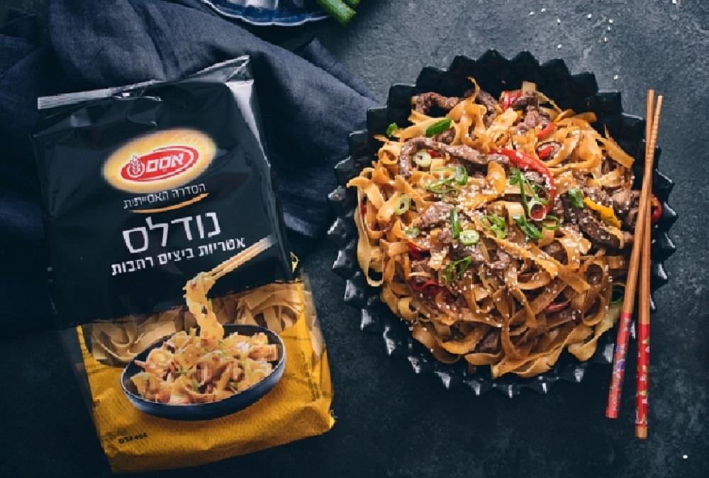 Large Flat Egg Noodles StirFry Dishes Vegan Kosher Israeli Product By