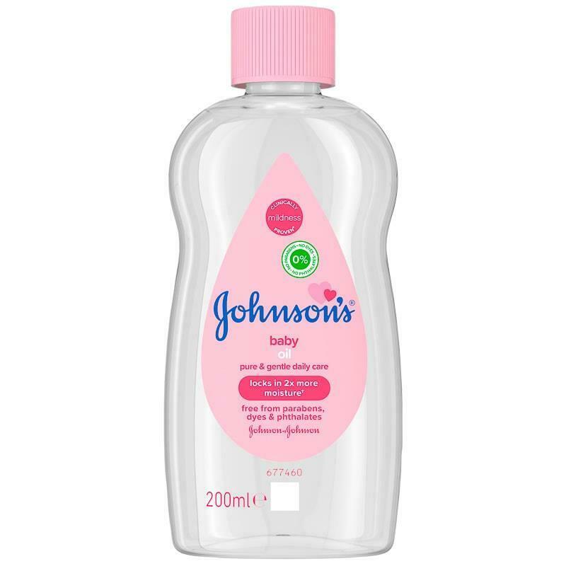 Johnson's Original Baby Oil Moisturising Massage Skin Care 200ml