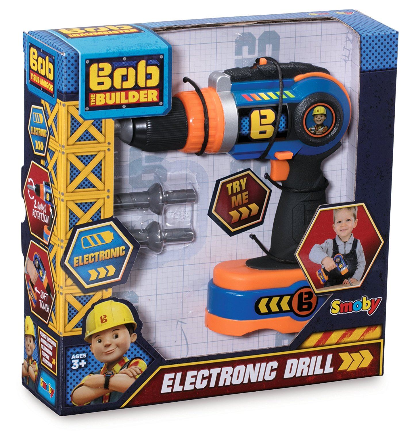Bob the Builder Electric Drill Kids Toy By Smoby eBay