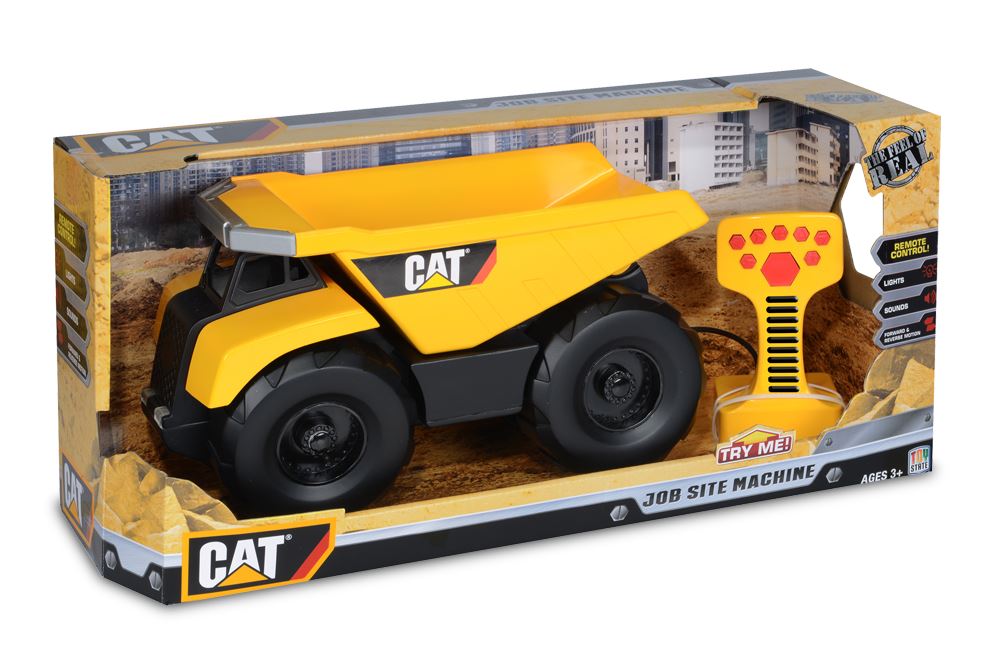 CAT Jobsite Dump Truck Remote Control W Motorised Light & Sound 36651