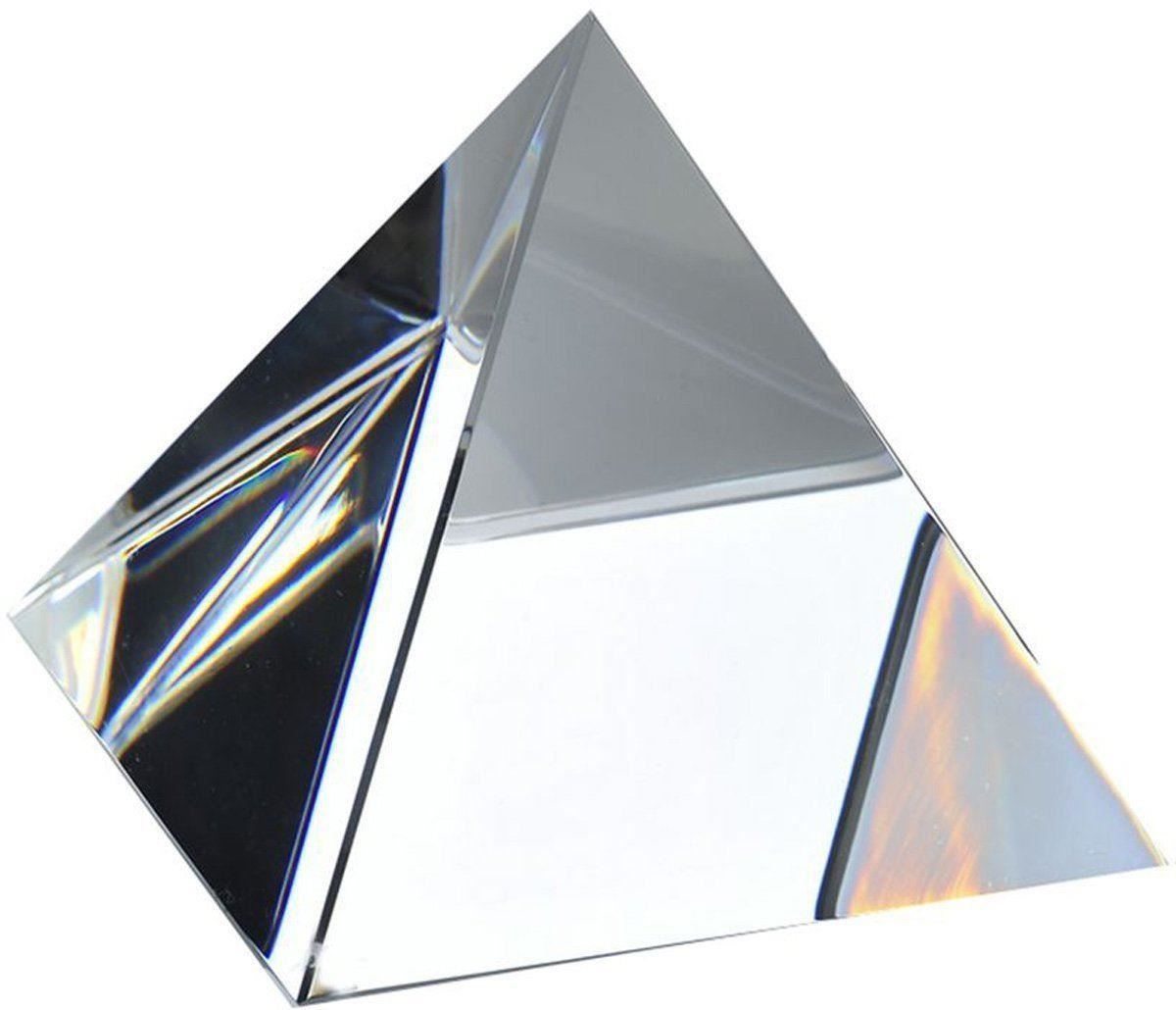 Clear Optical Glass 50mm Pyramid Crystal Healing Prism Science Optics