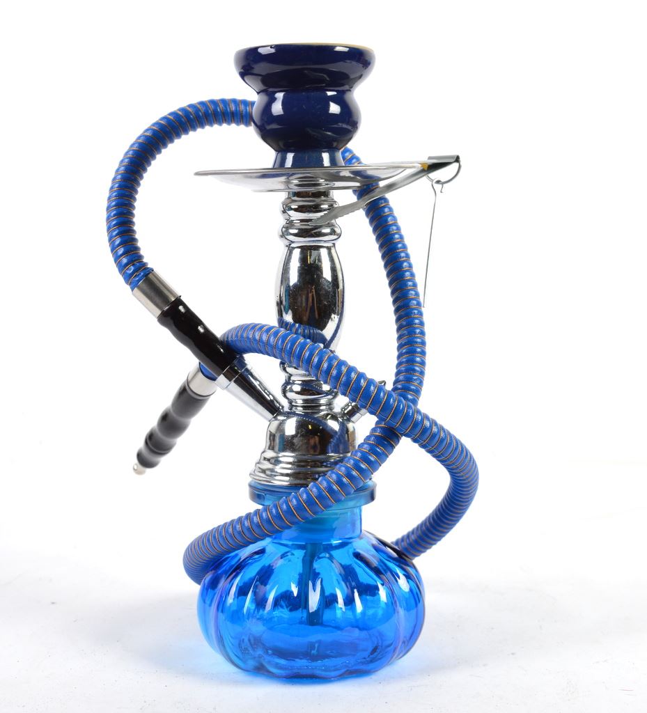 Hookah Clown 11" Blue Hookah Water Vase Shisha Smoking Hose Pipe ST026