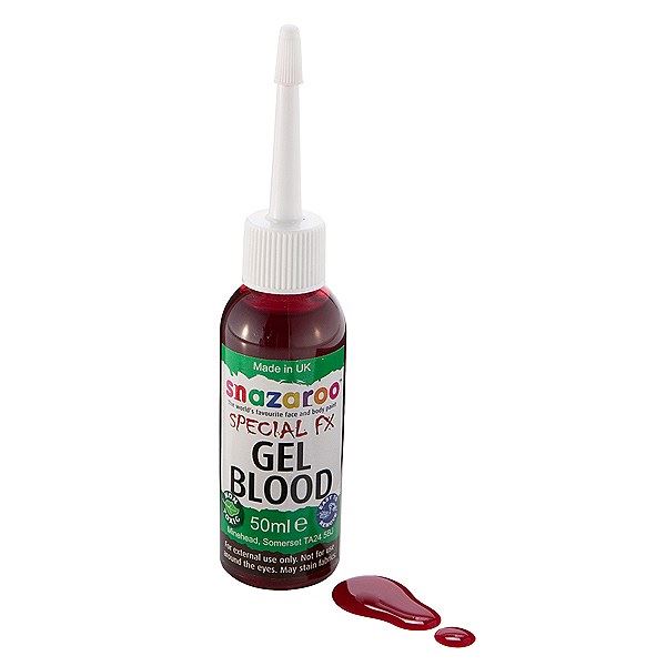 SNAZAROO BLOOD WAX SPIRIT GUM FAKE SKIN LIQUID LATEX FACE PAINT SCARS