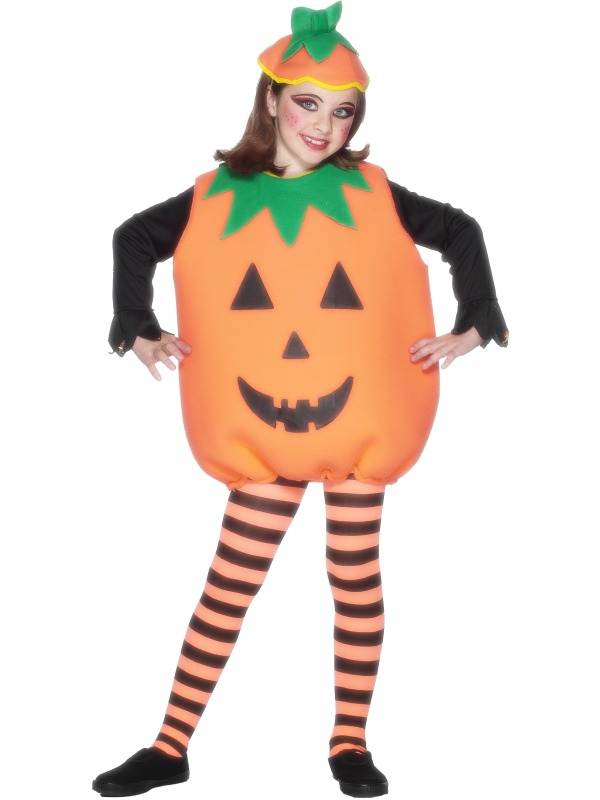 PUMPKIN COSTUME, CHILD, CHILDREN�S HALLOWEEN FANCY DRESS, ONE SIZE