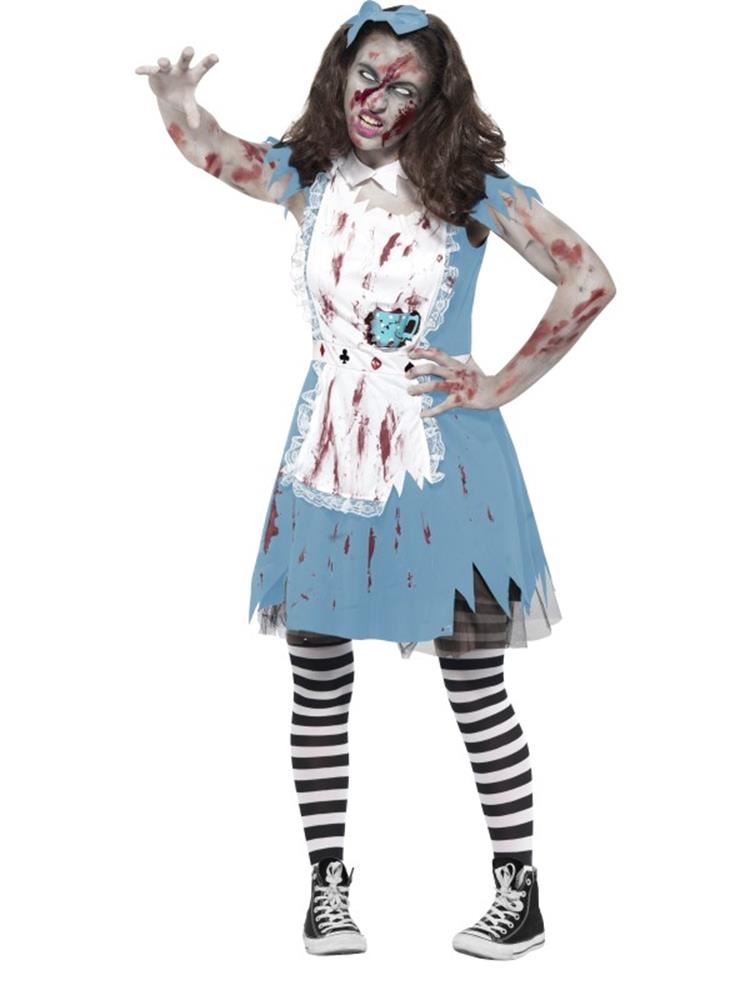 Zombie The Fete Deguisement Ado Xs Halloween Alice Au Pays Des Merveilles Ebay Zombie The Fete Deguisement Ado Xs Halloween Alice Au Pays Des Merveilles Ebay