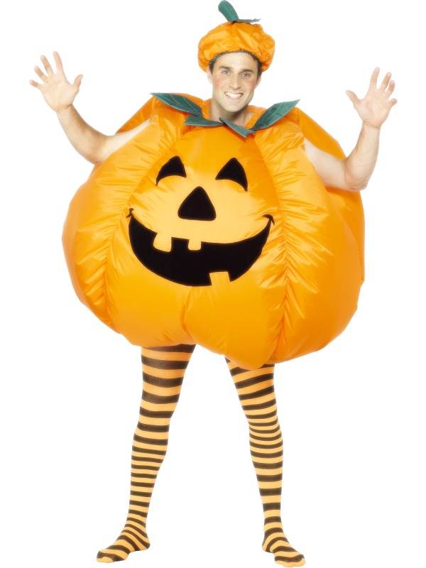 PUMPKIN COSTUME, ADULT, HALLOWEEN FANCY DRESS, COMEDY, ONE SIZE, MENS