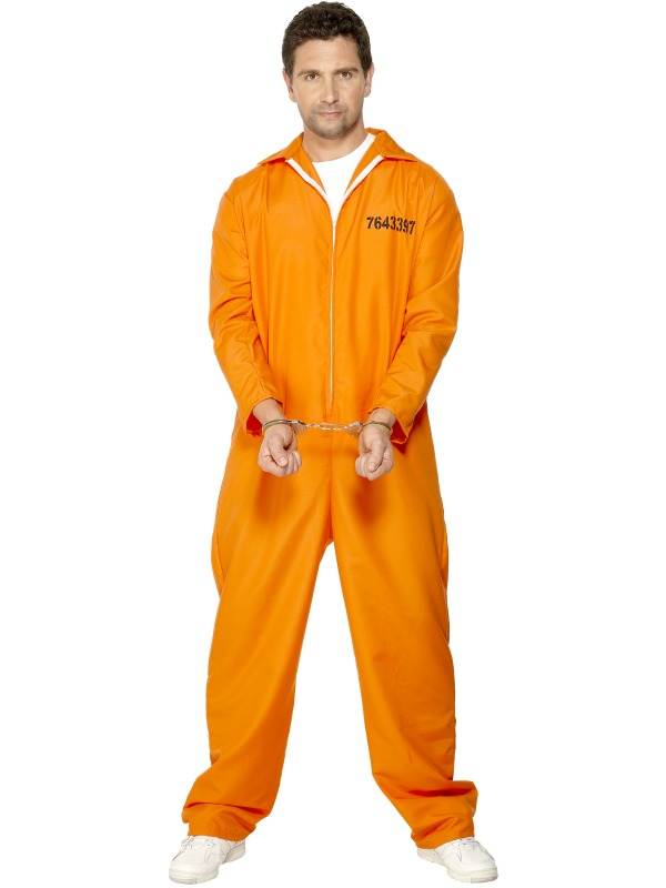 CA795 Jailhouse Honey Prisoner Convict Jail Halloween Fancy Dress Hens Costume