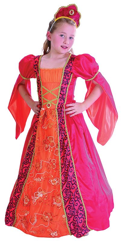 FANCY DRESS COSTUME VICTORIAN GIRL SMALL AGE 3-5