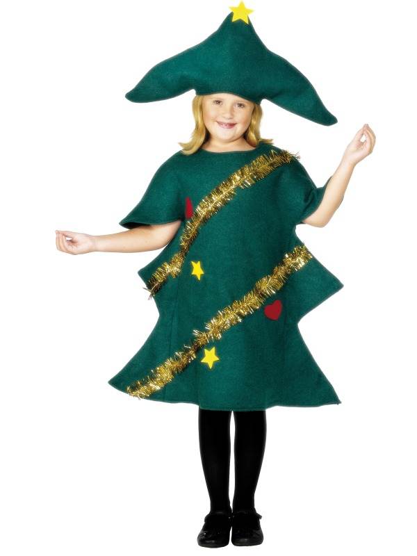 NUOVO George Albero di Natale Vestito Età 1-2 3-4 5-6 Costume con Fascia Testa