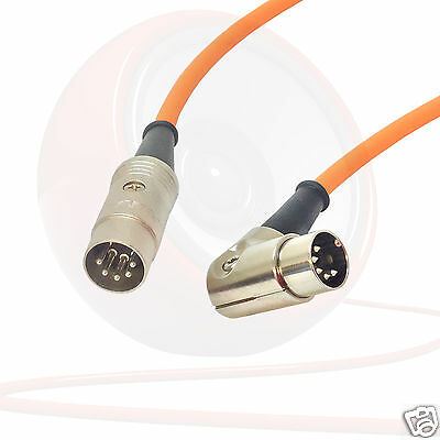Plomo midi en ángulo. Cable de pedalera, teclado, sintetizador, cable interruptor de pie 5 pines Din - Imagen 7 de 11