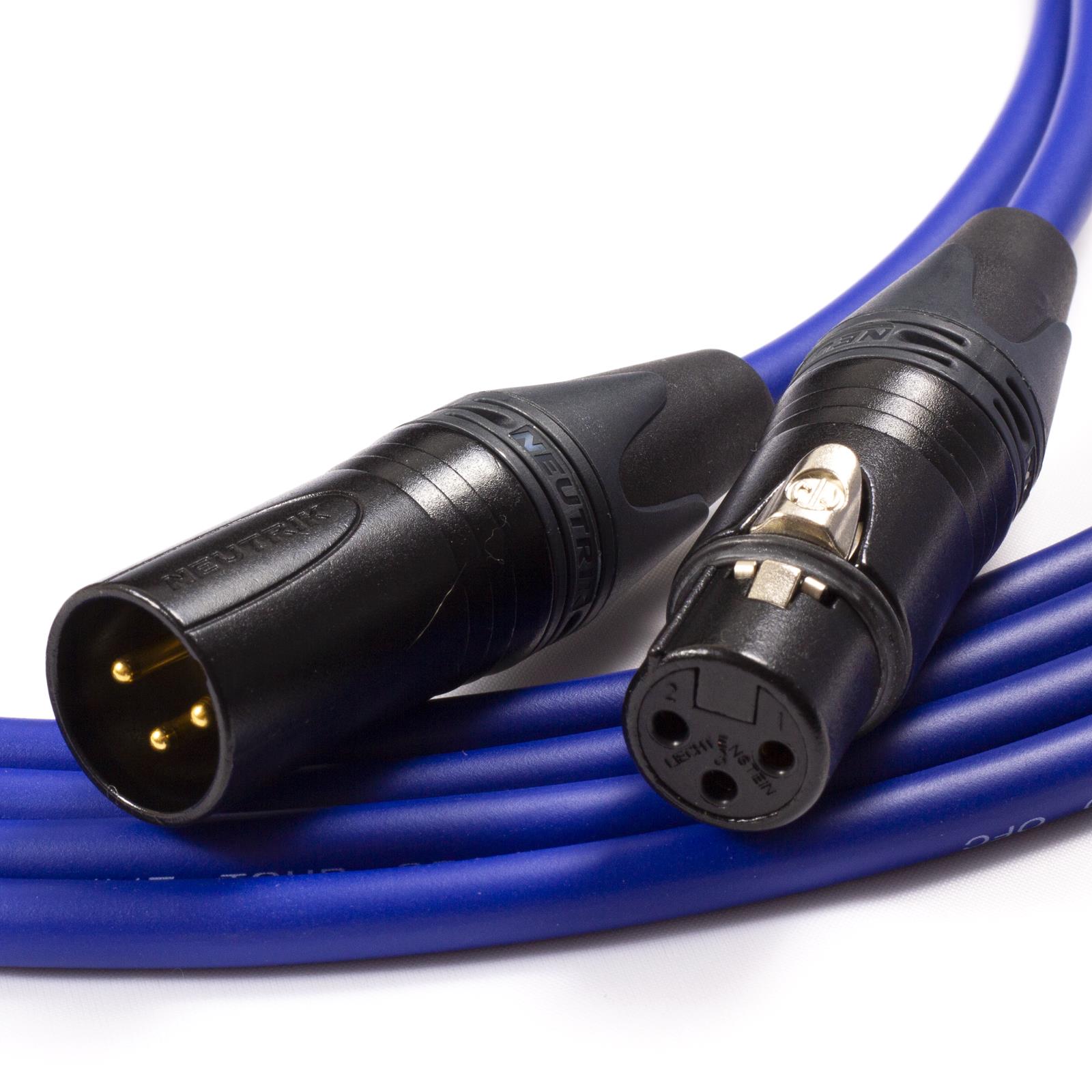 Gold XLR to XLR Cables. Van Damme Neutrik Balanced Cable. Microphone Patch Leads - Picture 3 of 11