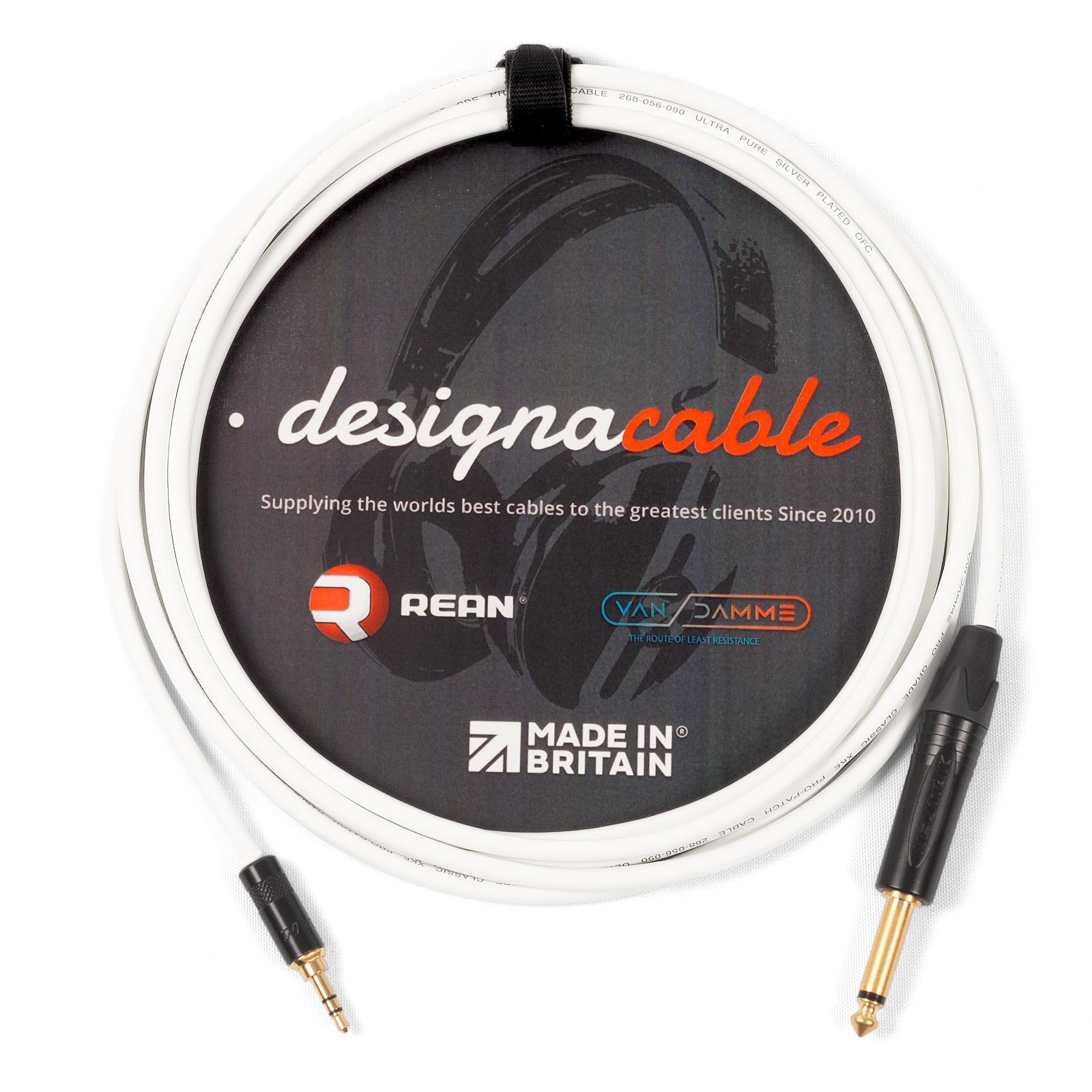 Stereo Mini Jack to Mono 1/4" Jack Lead. 3.5mm Mini. Ipod / Amp Cable. Van Damme - Picture 10 of 11