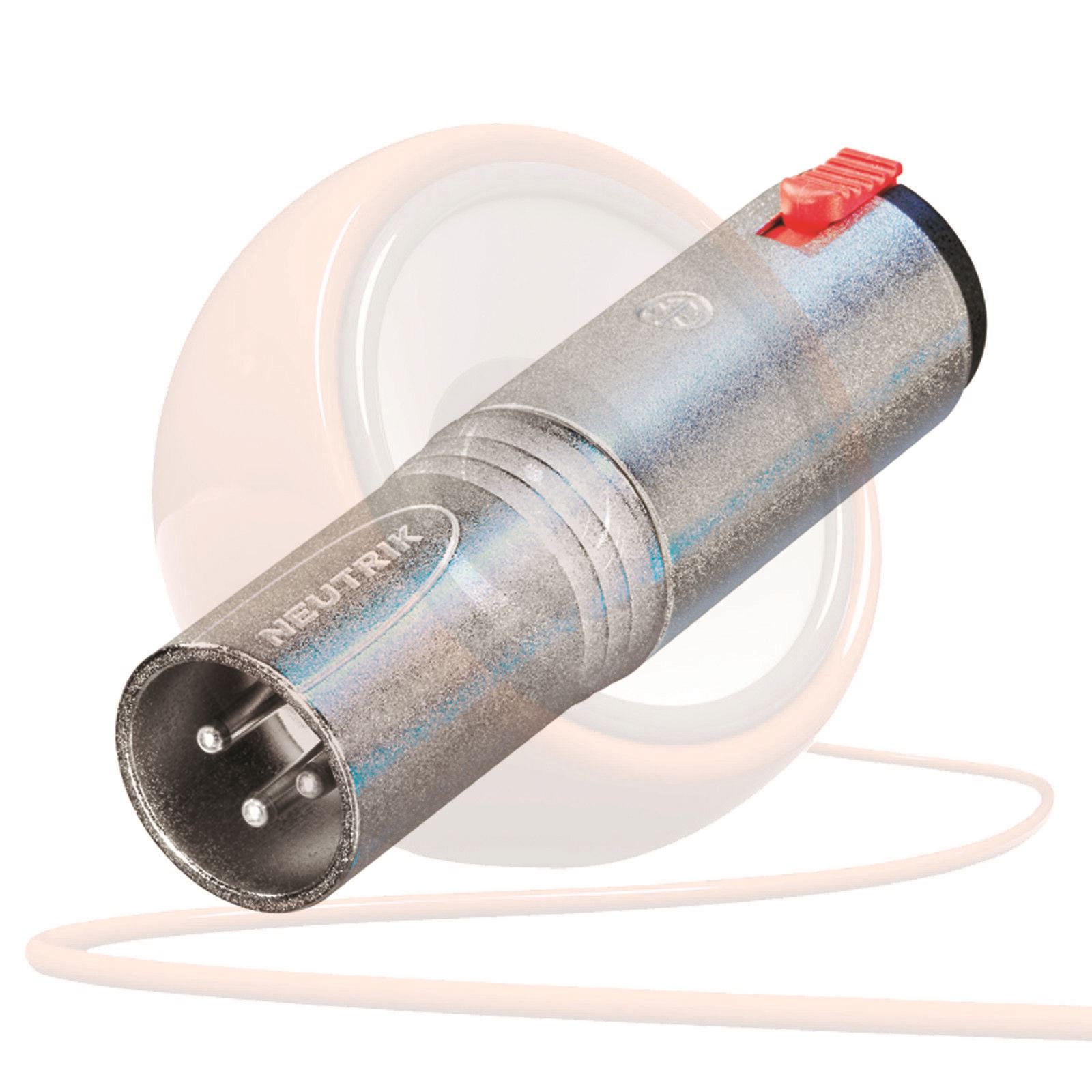 Details About Neutrik Na3mj 3 Pole Xlr Male To Trs 1 4 Female Jack Socket Adaptor Converter